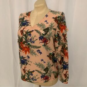 Kiabi Pink Tropical Floral Print Top